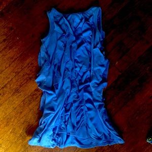 This is a blue blouse … goes good with capris or jeans